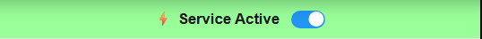 Actual SSN Service Active control, switched on