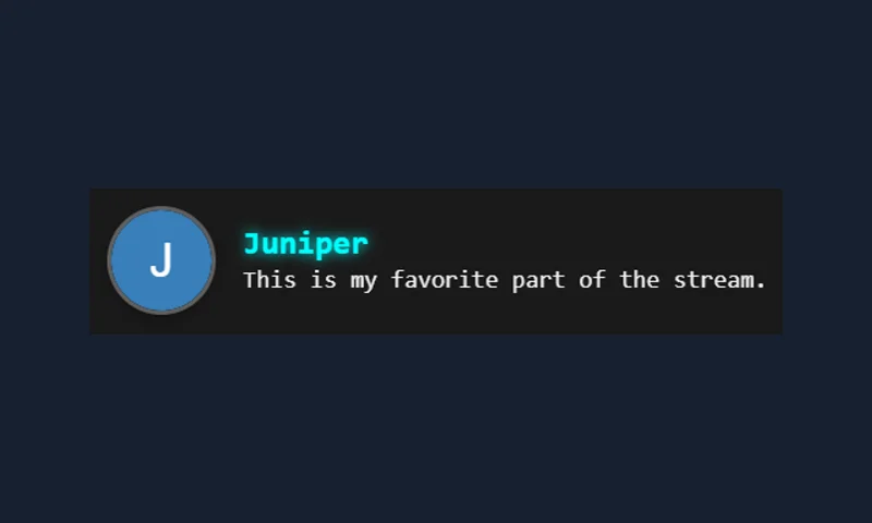 Card Flip overlay with sample messages