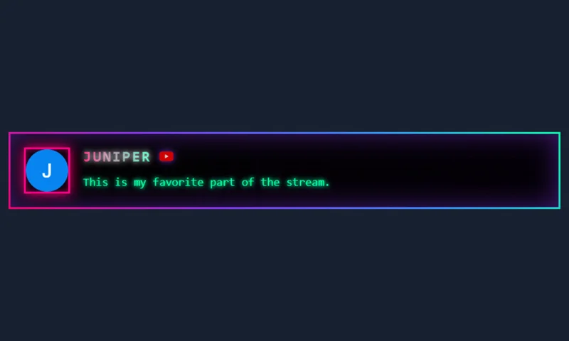 Retro ? Laser overlay with sample messages