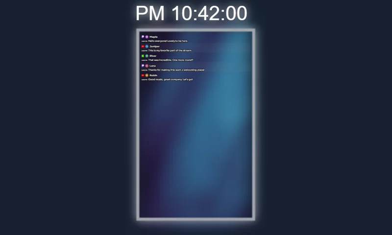 Neutron Chat overlay with sample messages