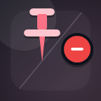 Unpin Dock Message icon